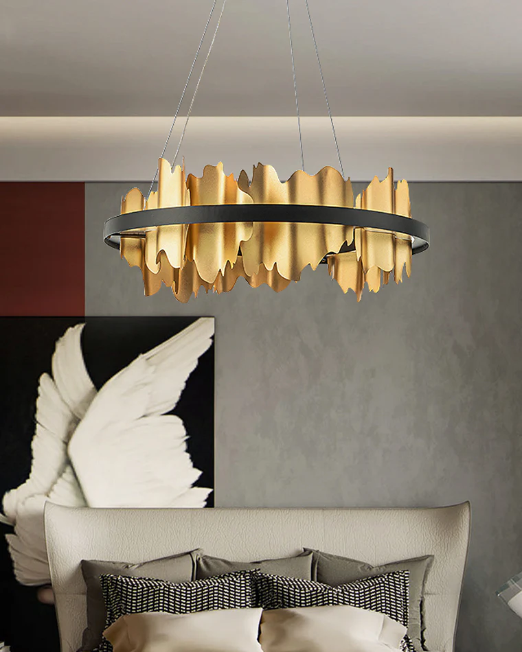 WOMO Iceberg Round Black Gold Chandelier-WM2183 - Image 11