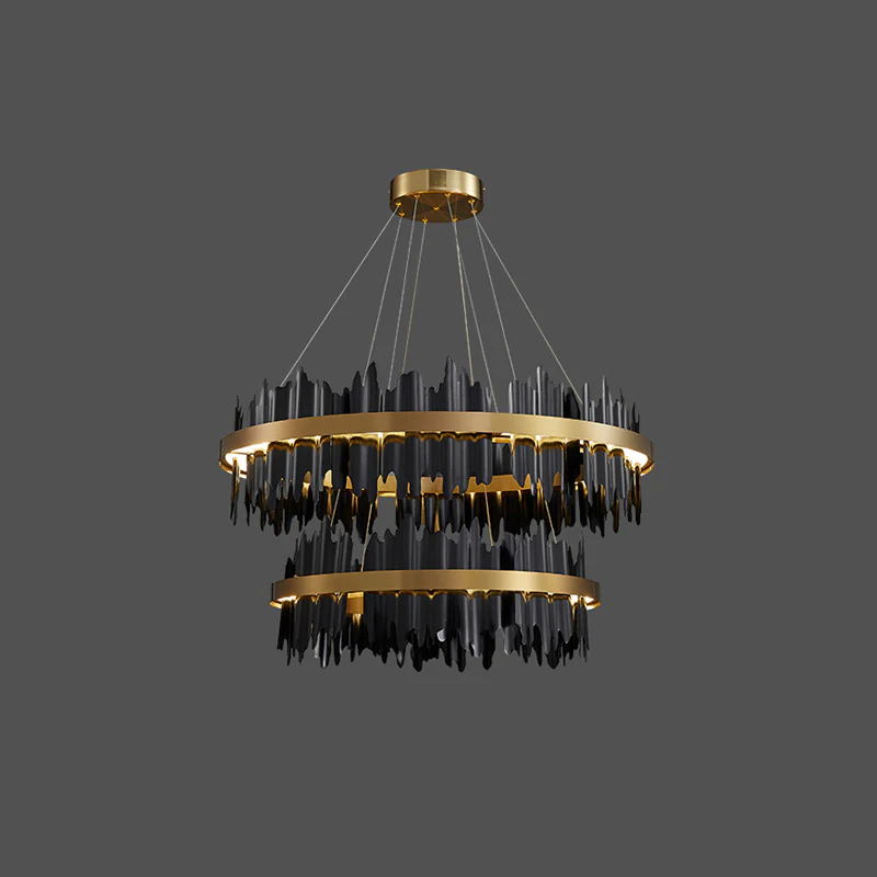 WOMO Iceberg Round Black Gold Chandelier-WM2183 - Image 21