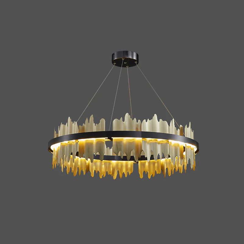 WOMO Iceberg Round Black Gold Chandelier-WM2183 - Image 27