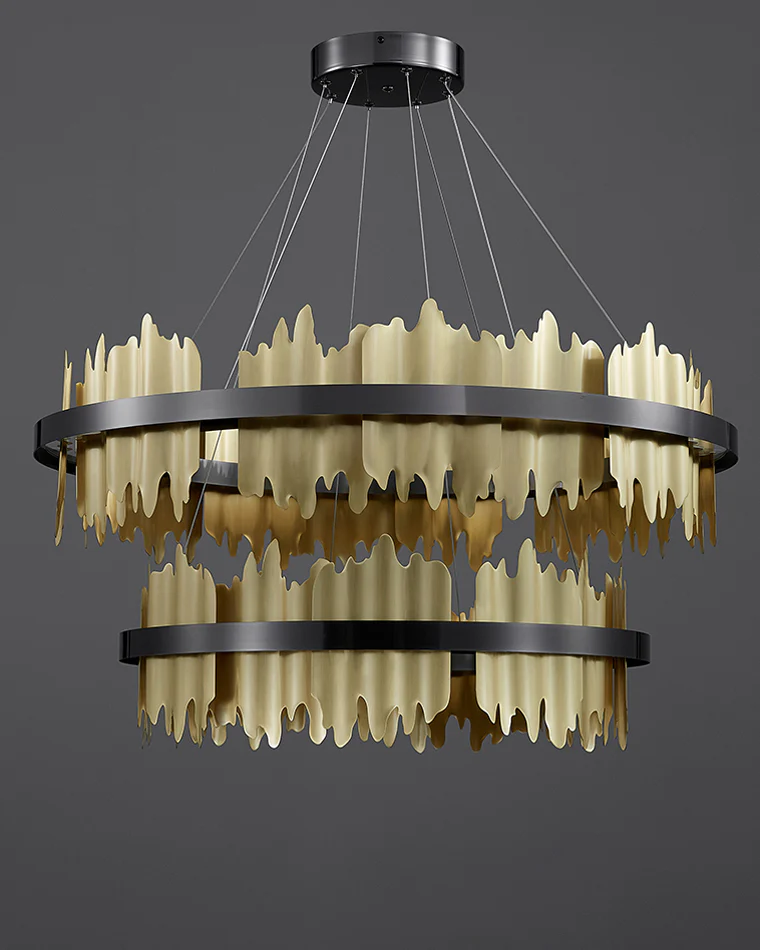 WOMO Iceberg Round Black Gold Chandelier-WM2183 - Image 40