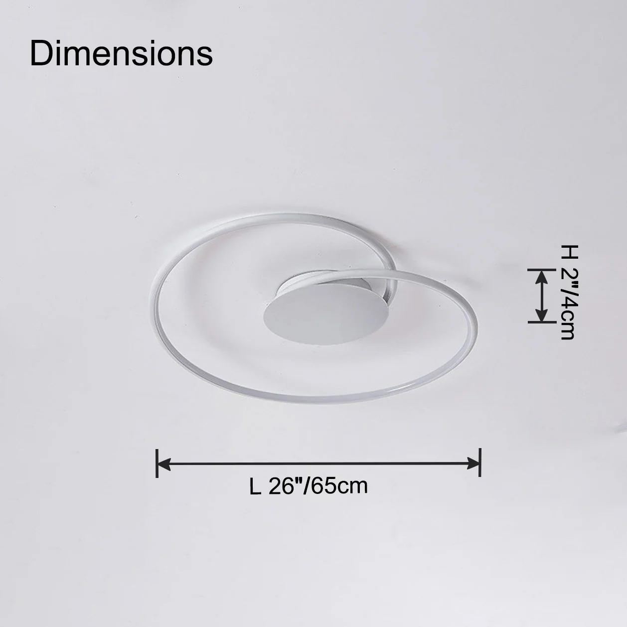 WOMO Heart LED Flush Mount Ceiling Light-WM1129 - Image 31