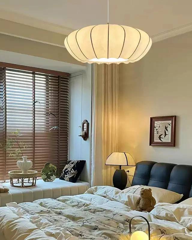 WOMO Flying Saucer Silk Pendant Light-WM2973 - Image 4
