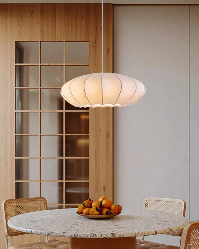 WOMO Flying Saucer Silk Pendant Light-WM2973 - Image 5