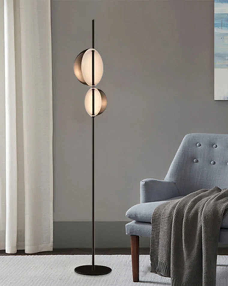 WOMO 2-bulb Semi-Globe Floor Lamp-WM7026 - Image 3