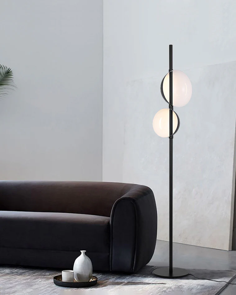 WOMO 2-bulb Semi-Globe Floor Lamp-WM7026 - Image 4