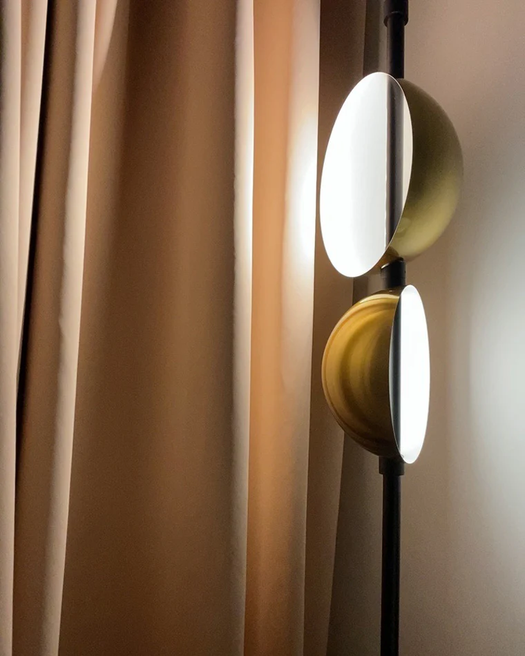 WOMO 2-bulb Semi-Globe Floor Lamp-WM7026 - Image 6