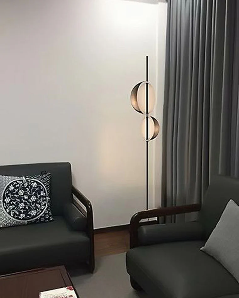 WOMO 2-bulb Semi-Globe Floor Lamp-WM7026 - Image 8