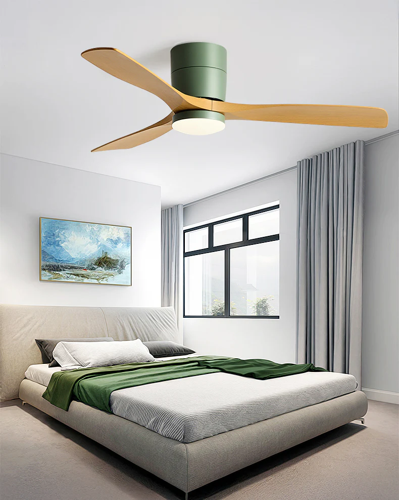 WOMO Modern Low Profile Ceiling Fan Lamp-WM5215 - Image 5