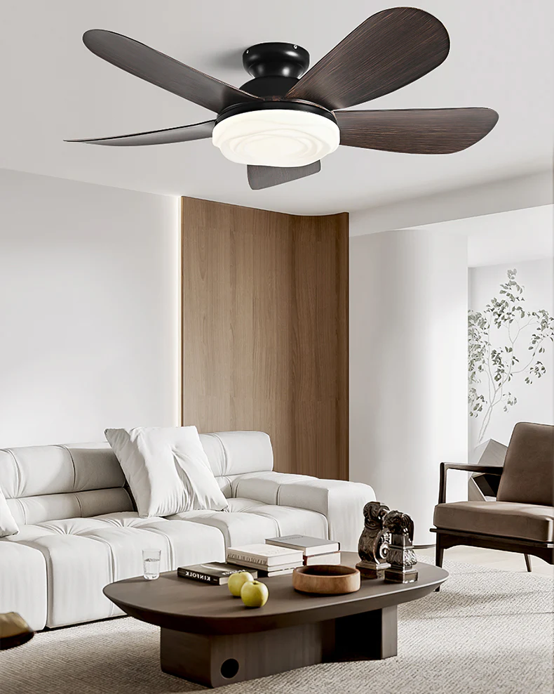 WOMO Modern Low Profile Ceiling Fan Lamp-WM5221 - Image 10