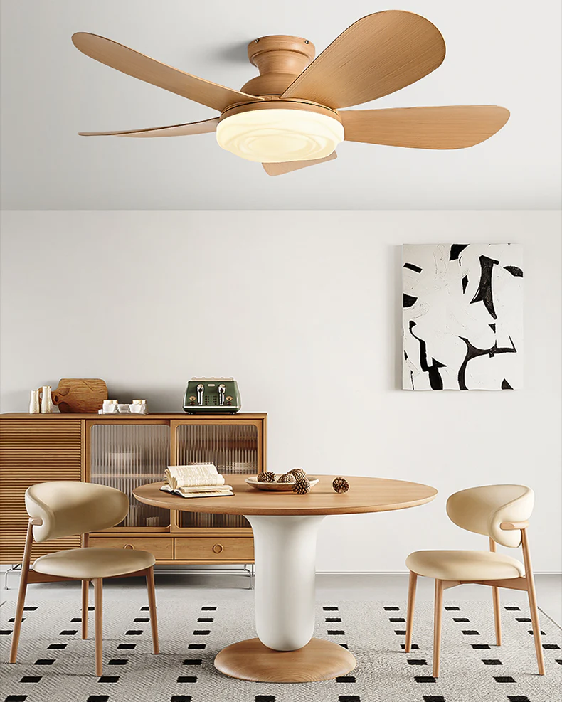 WOMO Modern Low Profile Ceiling Fan Lamp-WM5221 - Image 12