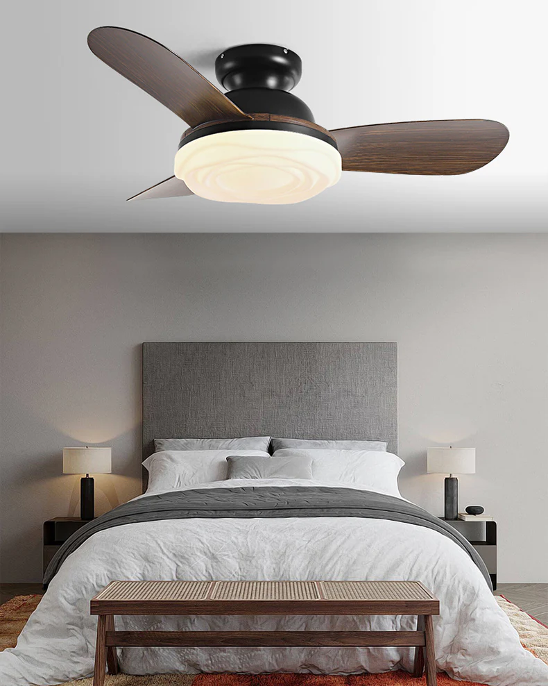WOMO Modern Low Profile Ceiling Fan Lamp-WM5221 - Image 4