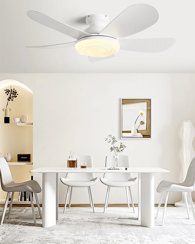 WOMO Modern Low Profile Ceiling Fan Lamp-WM5221 - Image 6