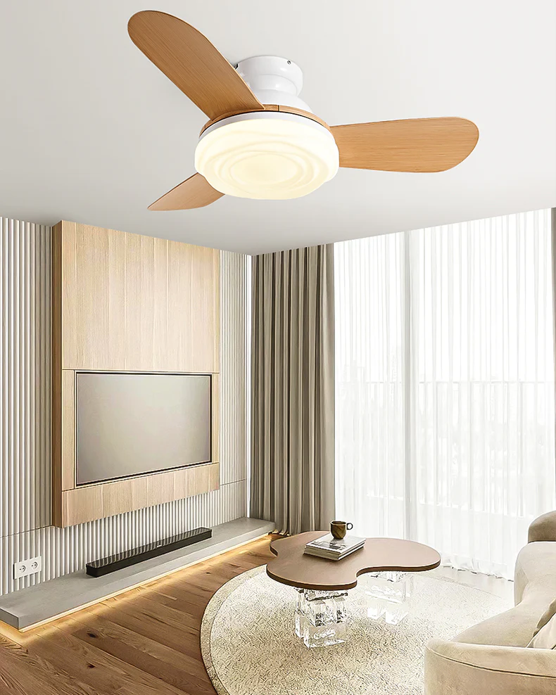 WOMO Modern Low Profile Ceiling Fan Lamp-WM5221 - Image 7