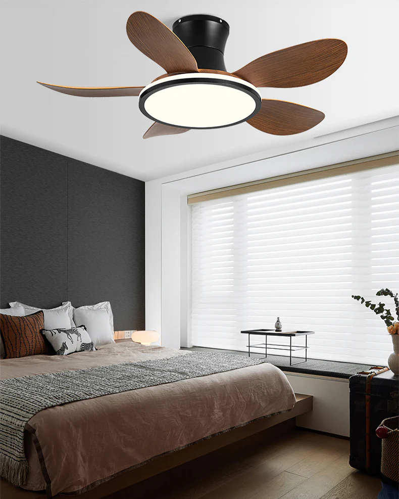 WOMO Modern Low Profile Ceiling Fan Lamp - WM5239 - Image 11