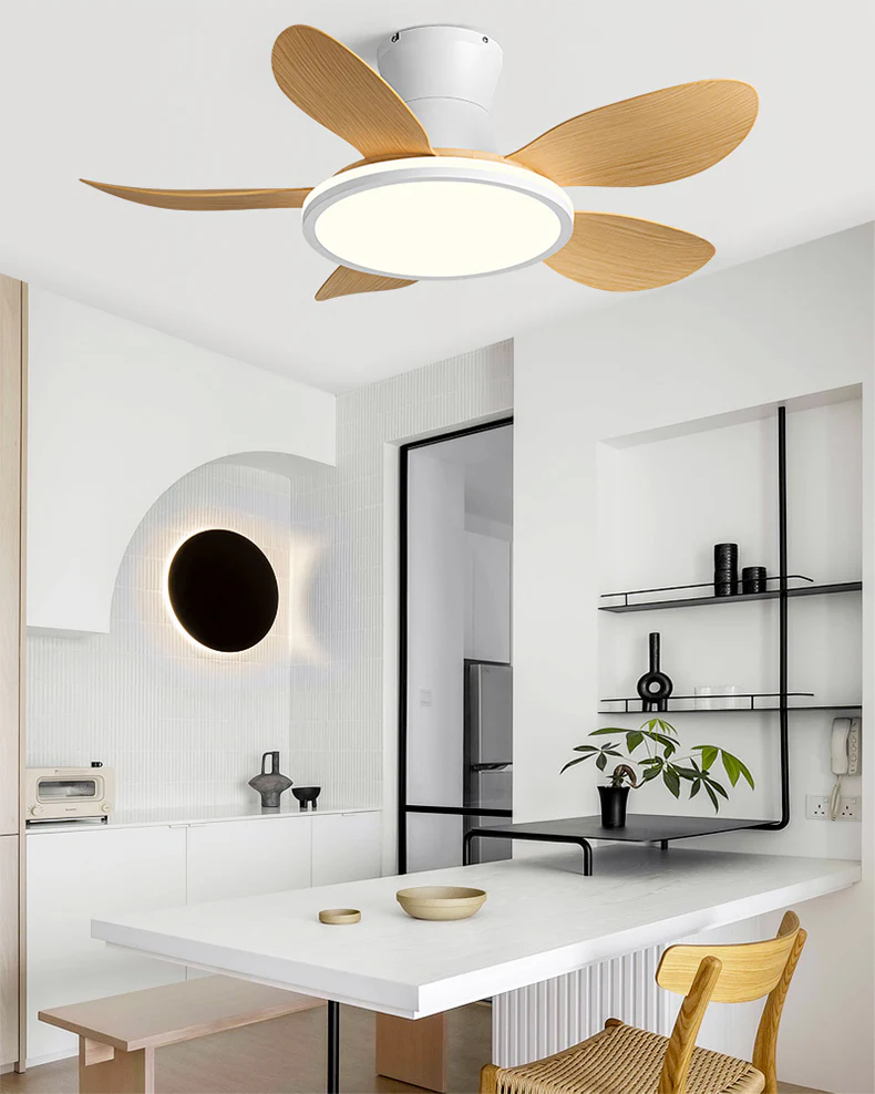WOMO Modern Low Profile Ceiling Fan Lamp - WM5239 - Image 2
