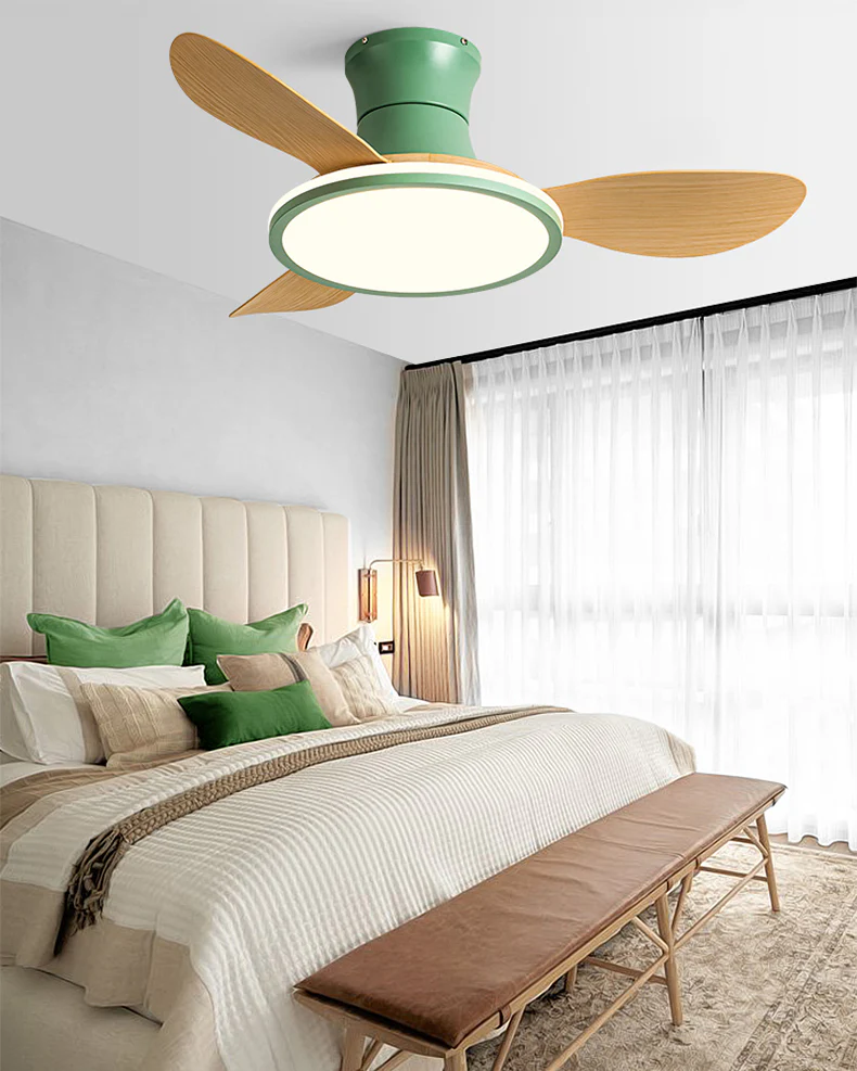 WOMO Modern Low Profile Ceiling Fan Lamp - WM5239 - Image 4