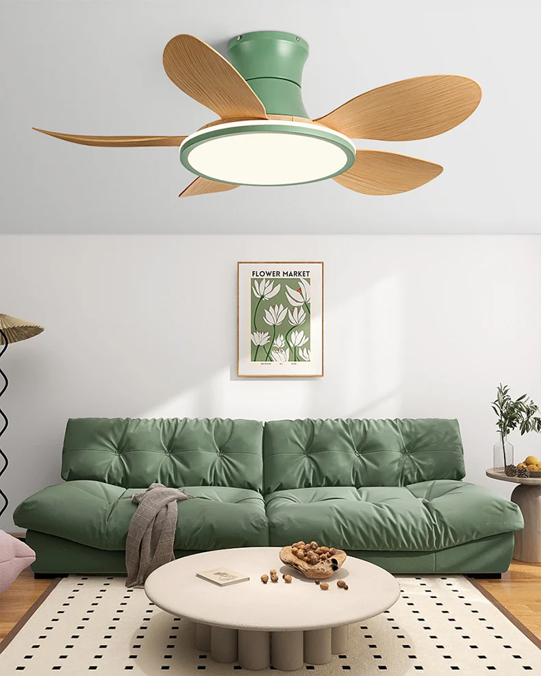 WOMO Modern Low Profile Ceiling Fan Lamp - WM5239 - Image 5