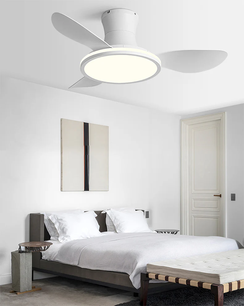 WOMO Modern Low Profile Ceiling Fan Lamp - WM5239 - Image 6