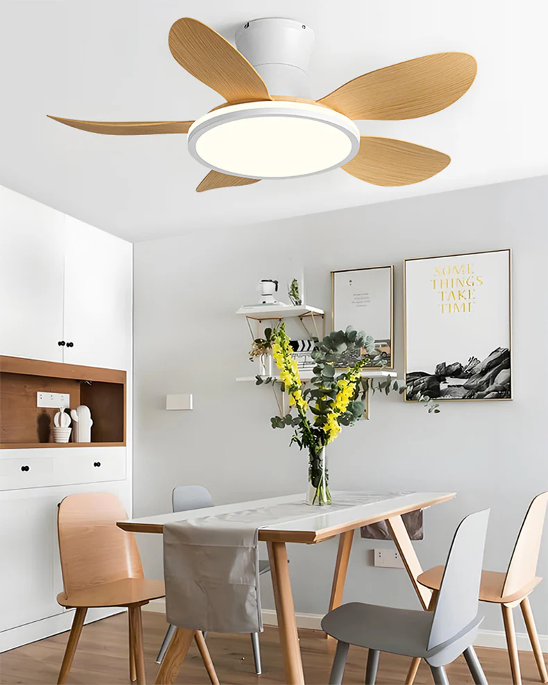 WOMO Modern Low Profile Ceiling Fan Lamp - WM5239 - Image 9