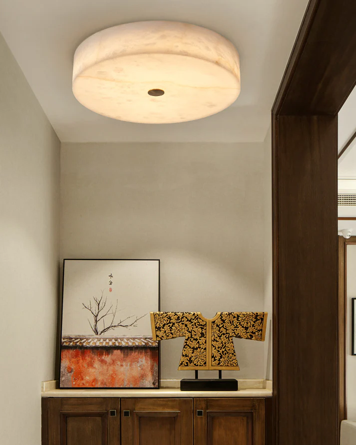 WOMO Modern Round Alabaster Ceiling Light-WM1118 - Image 10