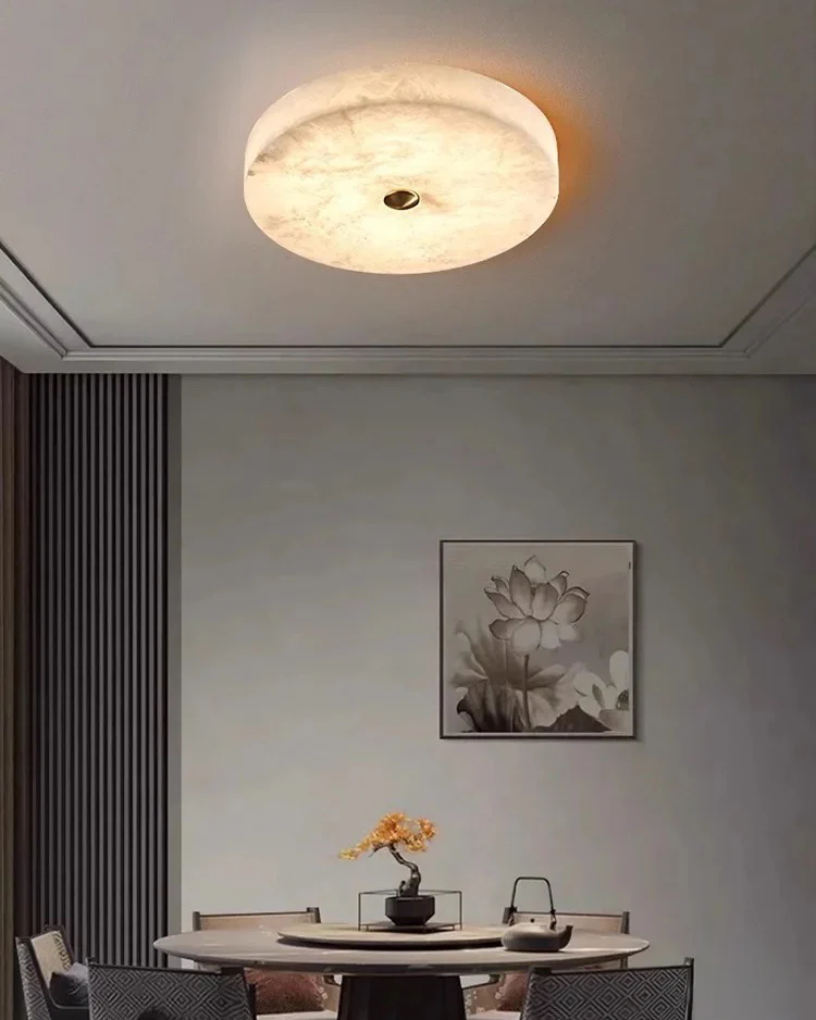 WOMO Modern Round Alabaster Ceiling Light-WM1118 - Image 11