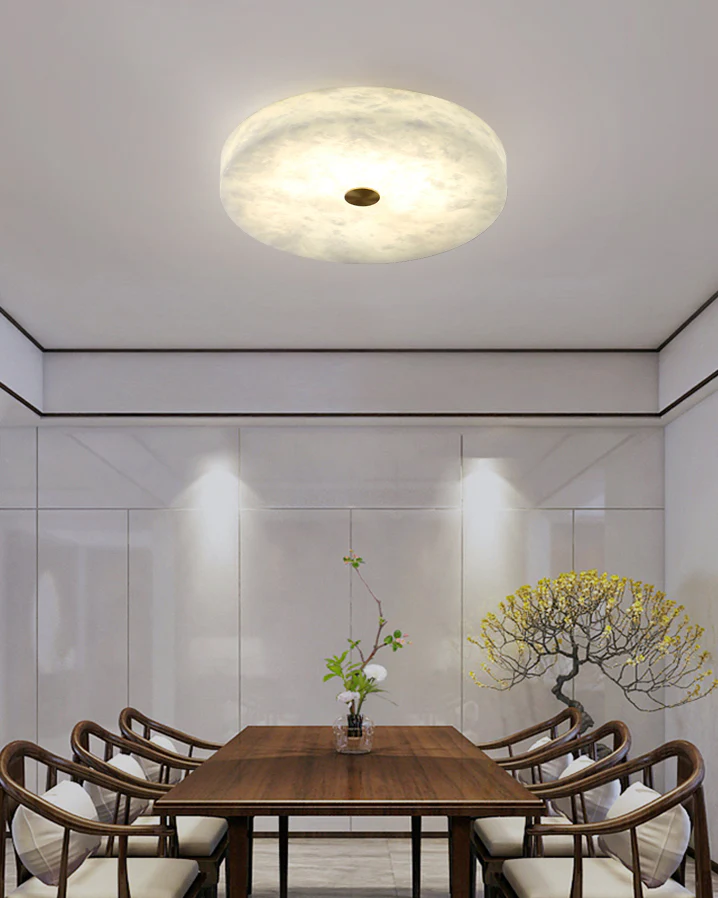 WOMO Modern Round Alabaster Ceiling Light-WM1118 - Image 12