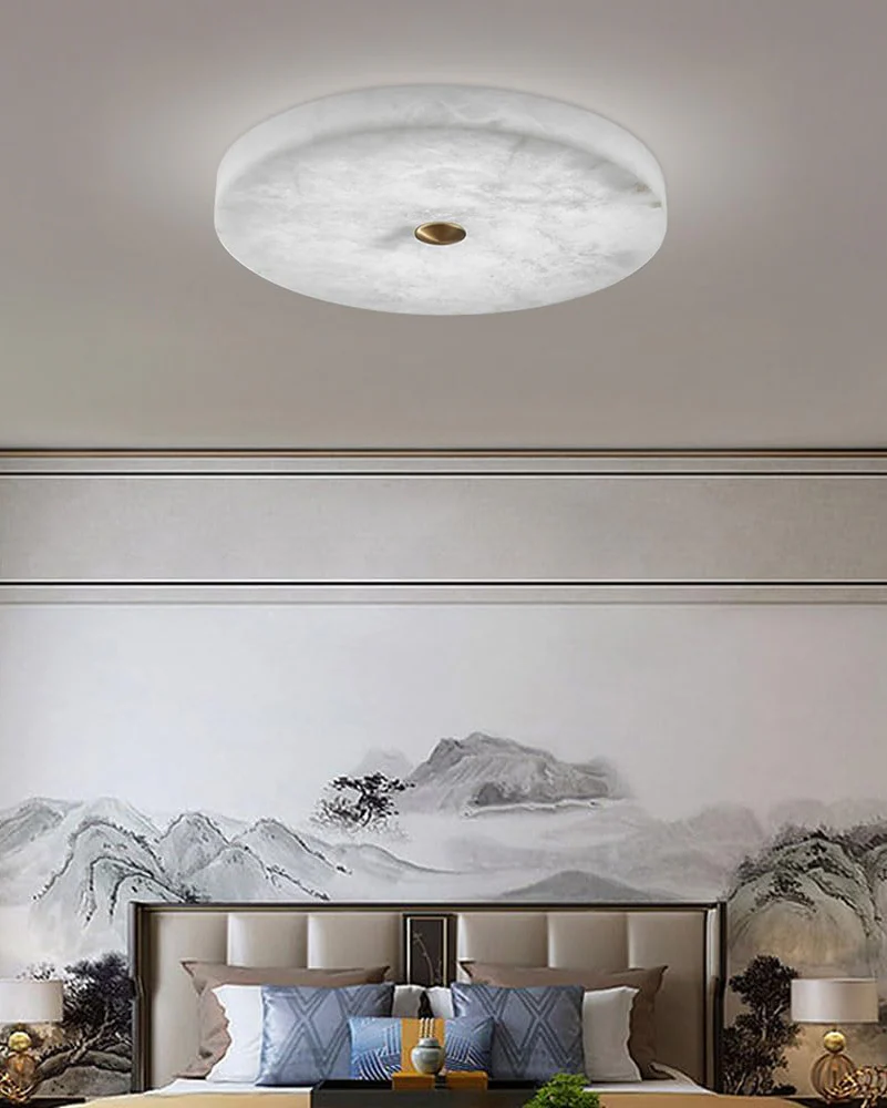 WOMO Modern Round Alabaster Ceiling Light-WM1118 - Image 15