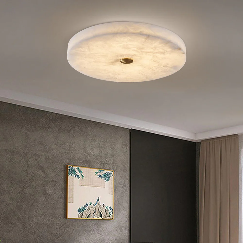 WOMO Modern Round Alabaster Ceiling Light-WM1118 - Image 16