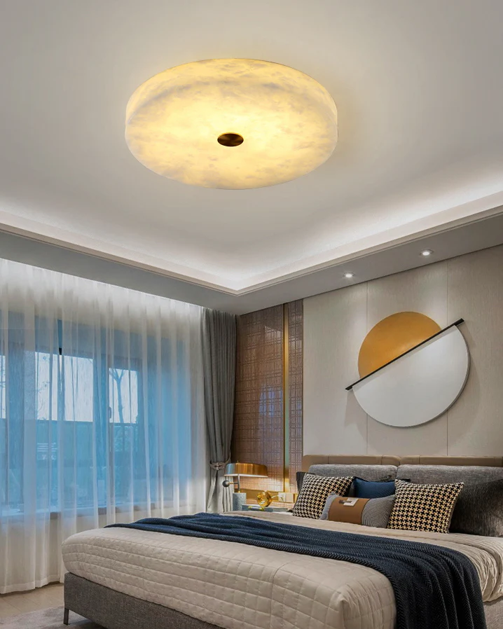 WOMO Modern Round Alabaster Ceiling Light-WM1118 - Image 17