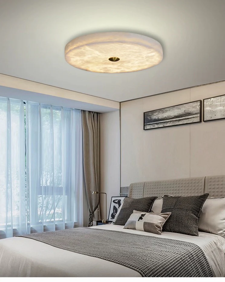 WOMO Modern Round Alabaster Ceiling Light-WM1118 - Image 18