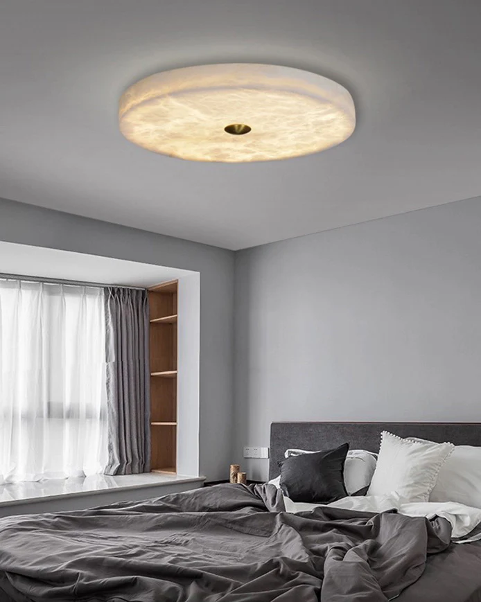 WOMO Modern Round Alabaster Ceiling Light-WM1118 - Image 19