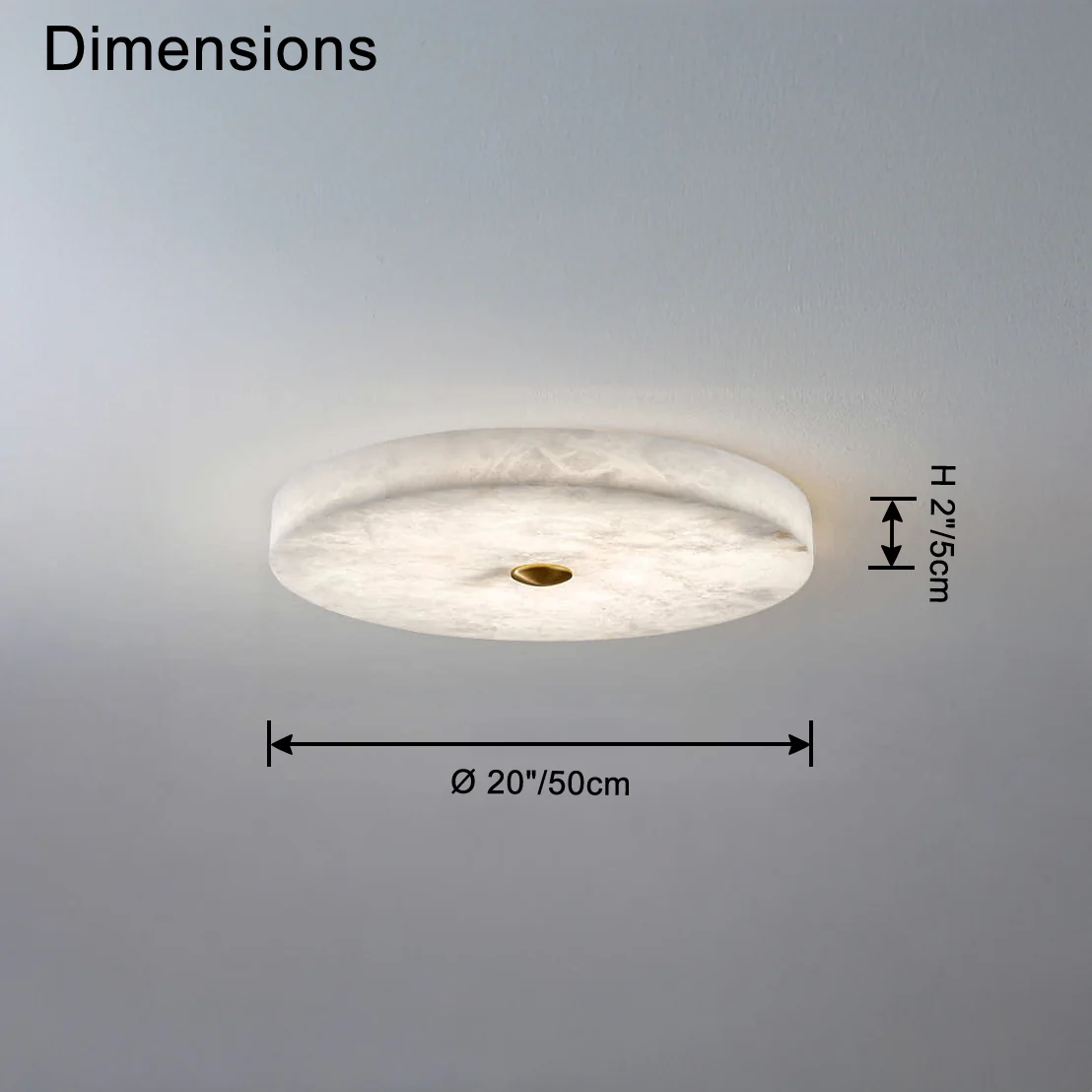 WOMO Modern Round Alabaster Ceiling Light-WM1118 - Image 28