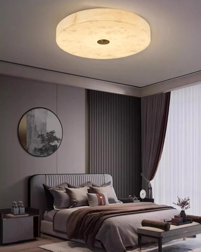 WOMO Modern Round Alabaster Ceiling Light-WM1118 - Image 7