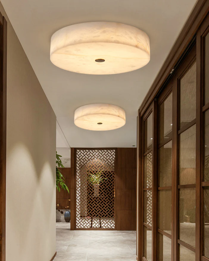 WOMO Modern Round Alabaster Ceiling Light-WM1118 - Image 8