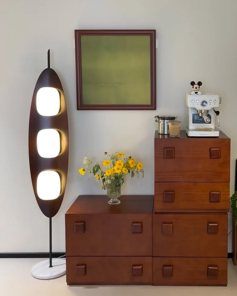 WOMO Modern Wood Oval Floor Lamp-WM7080 - Image 13