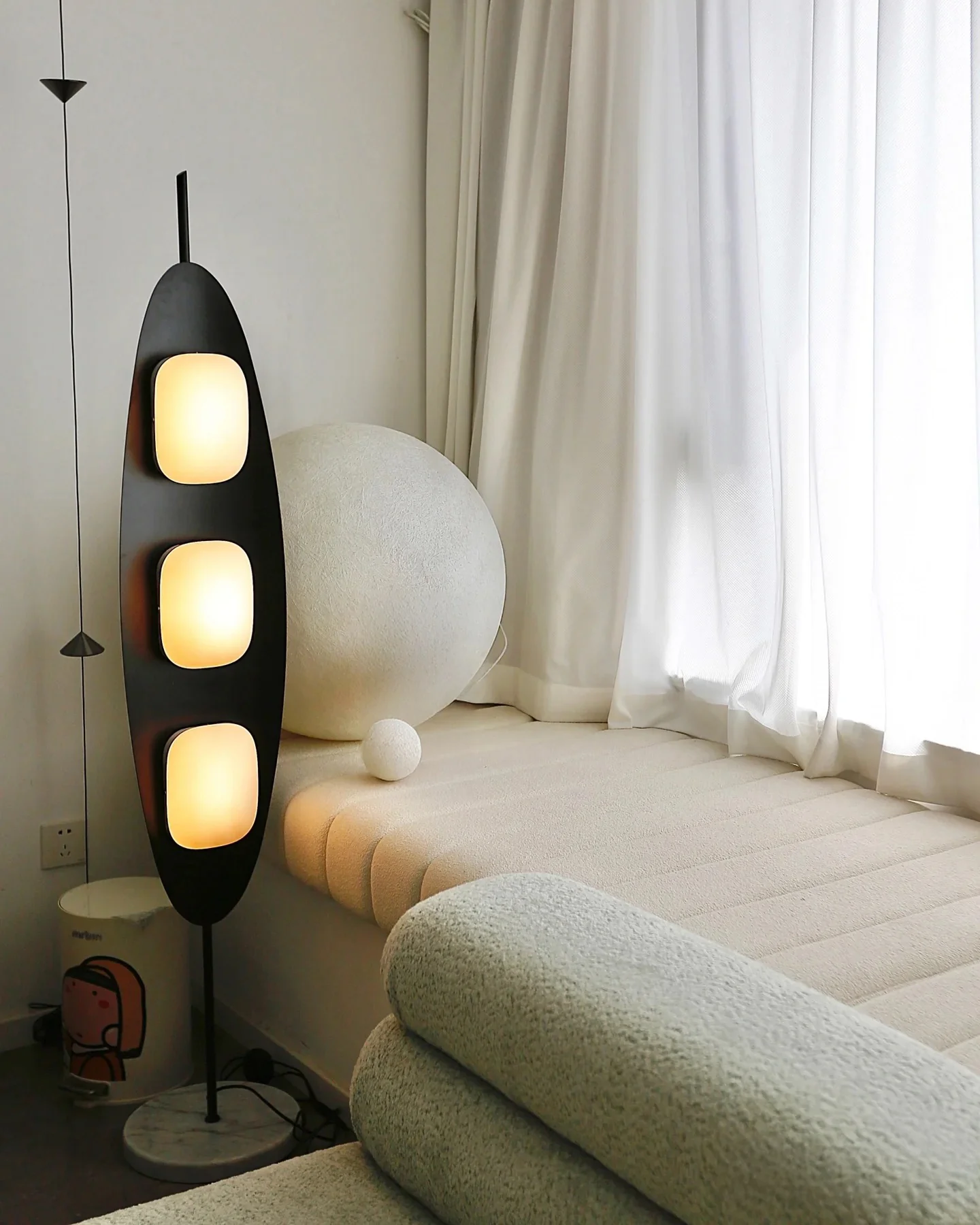 WOMO Modern Wood Oval Floor Lamp-WM7080 - Image 16