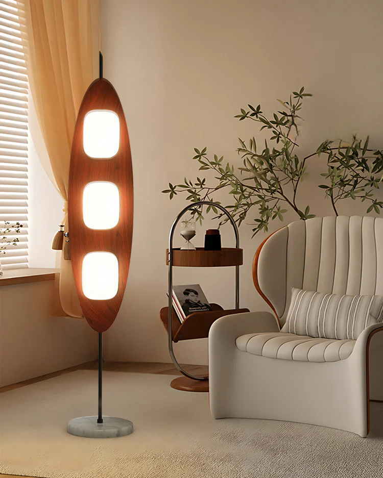 WOMO Modern Wood Oval Floor Lamp-WM7080 - Image 21