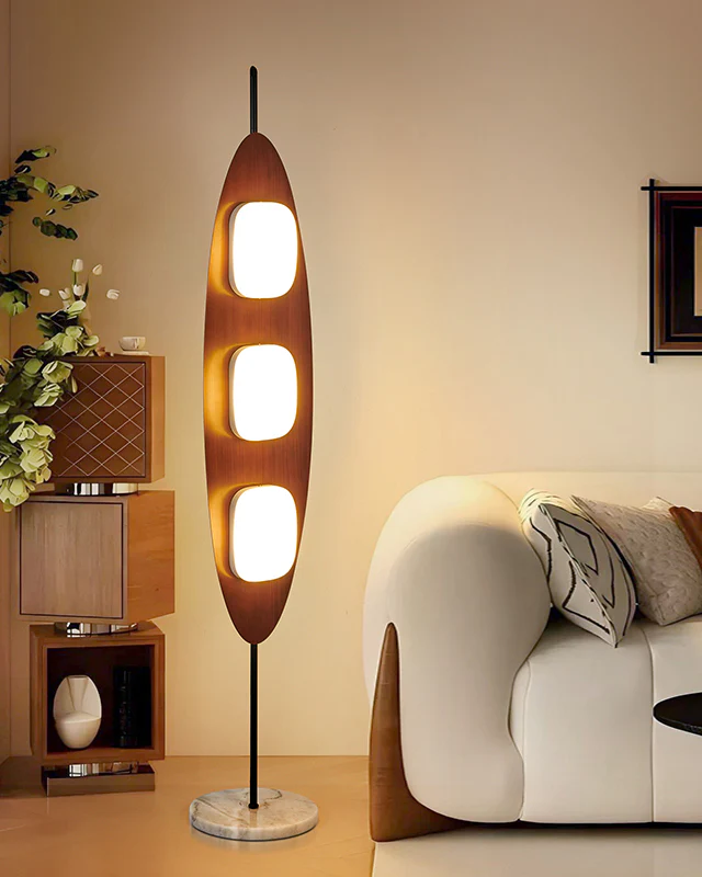 WOMO Modern Wood Oval Floor Lamp-WM7080 - Image 22
