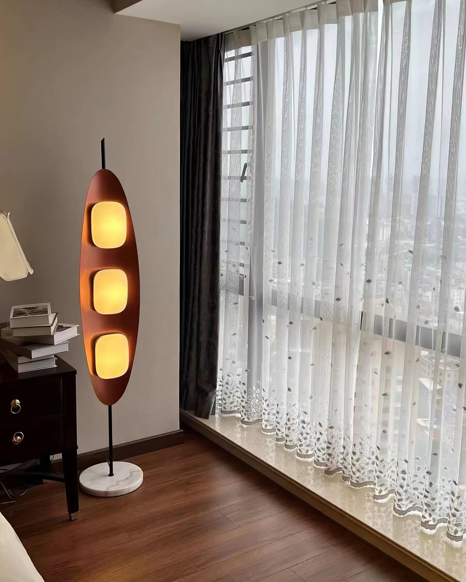 WOMO Modern Wood Oval Floor Lamp-WM7080 - Image 25