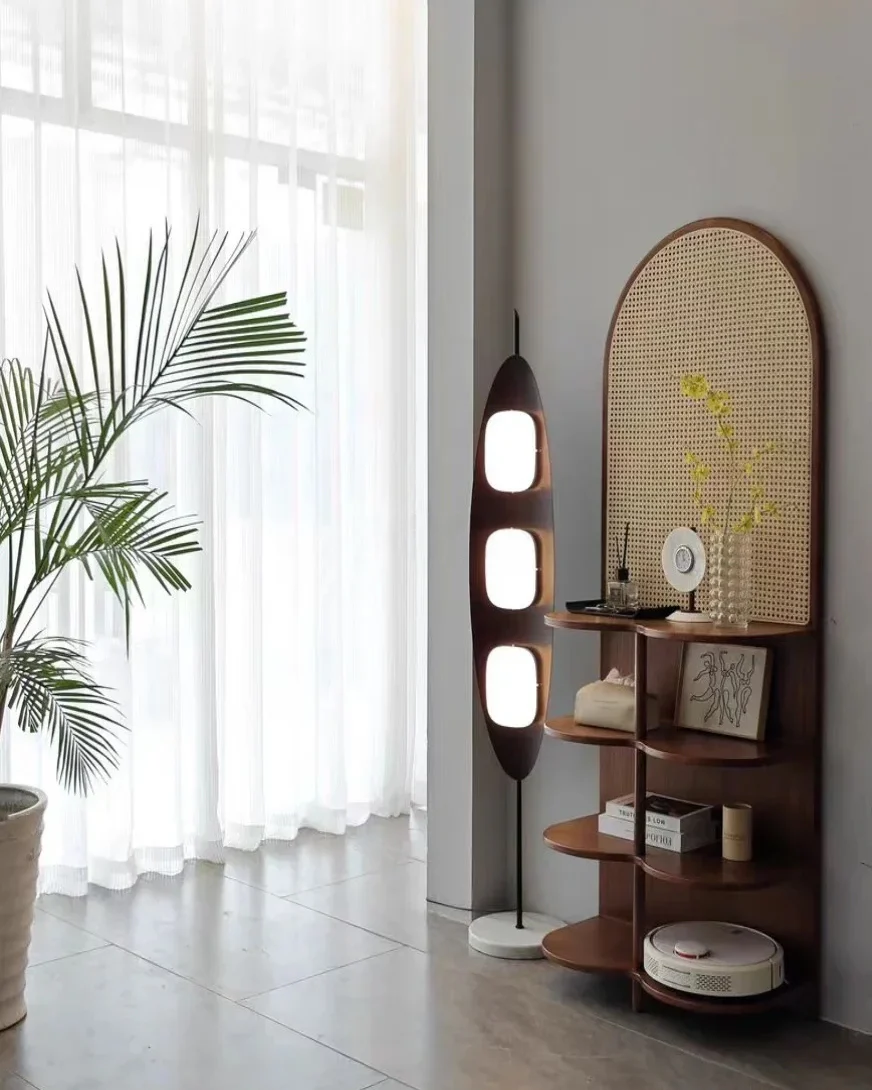 WOMO Modern Wood Oval Floor Lamp-WM7080 - Image 26