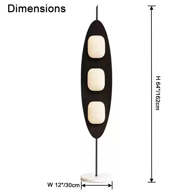 WOMO Modern Wood Oval Floor Lamp-WM7080 - Image 32