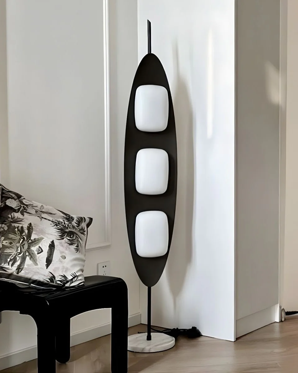 WOMO Modern Wood Oval Floor Lamp-WM7080 - Image 4