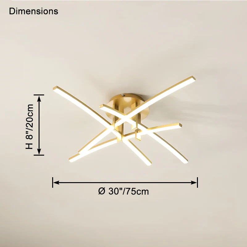 WOMO Multi Arm Led Ceiling Light-WM1120 - Image 11