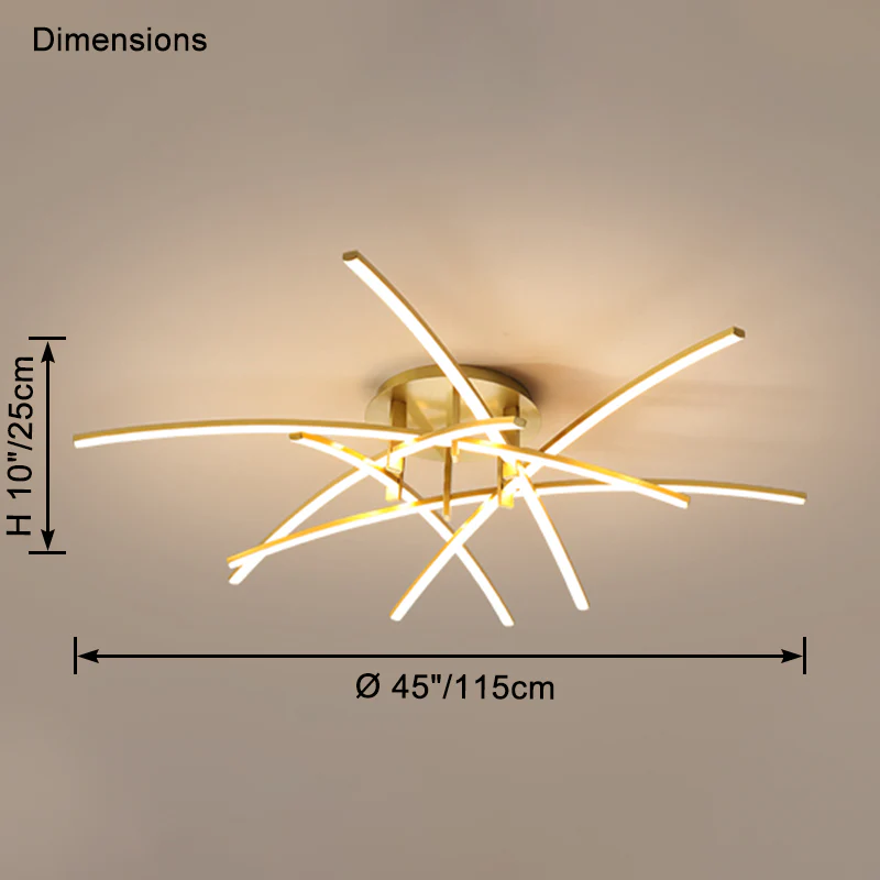 WOMO Multi Arm Led Ceiling Light-WM1120 - Image 15