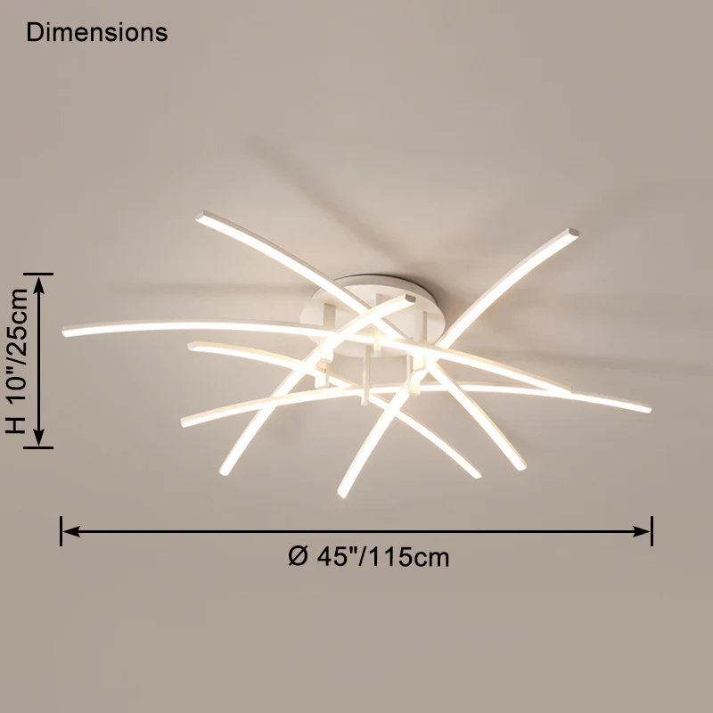 WOMO Multi Arm Led Ceiling Light-WM1120 - Image 21