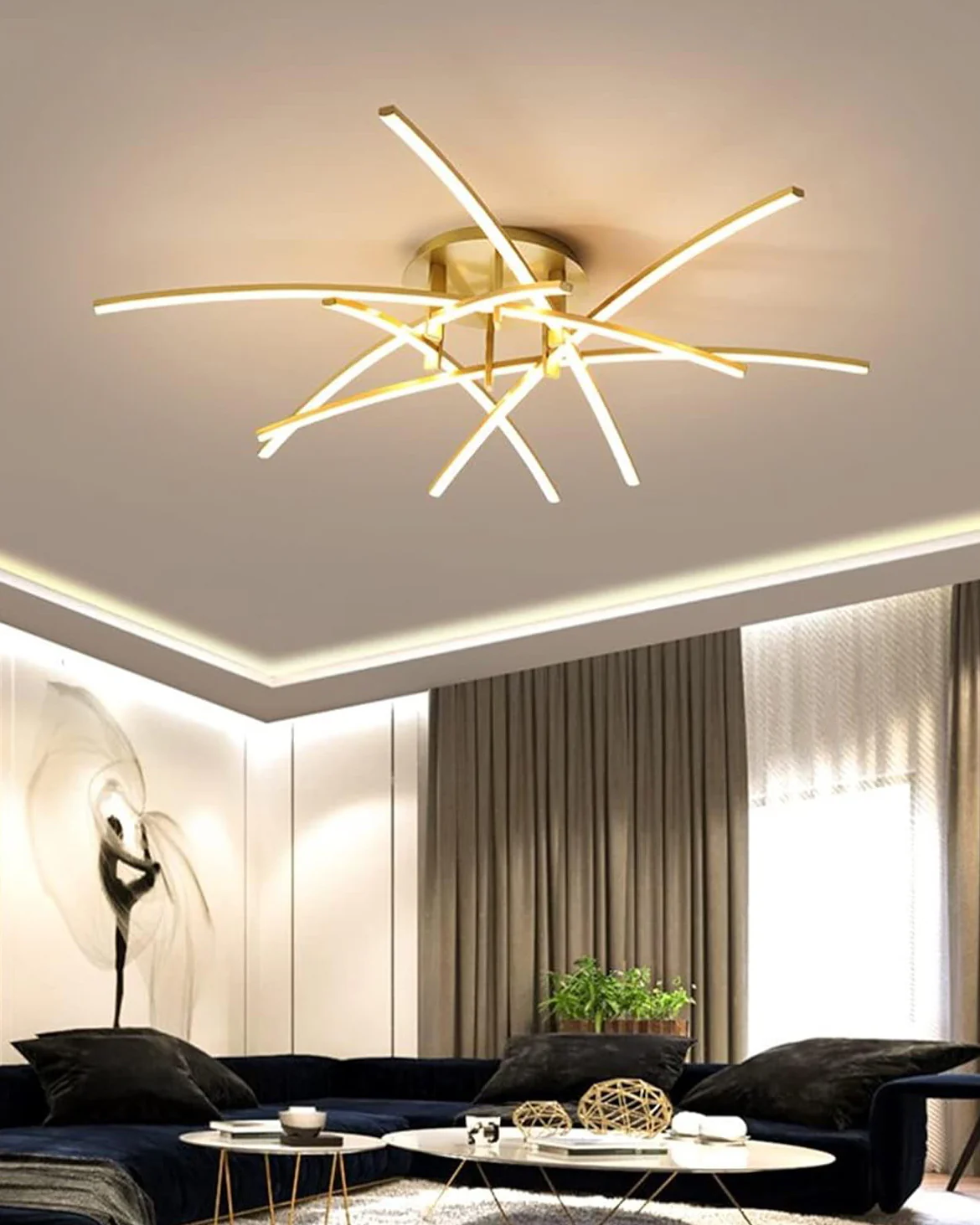 WOMO Multi Arm Led Ceiling Light-WM1120 - Image 6