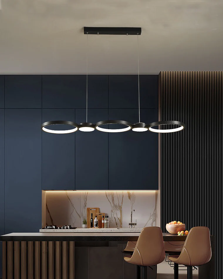 WOMO Multi Circle Linear Pendant Light-WM2765 - Image 11