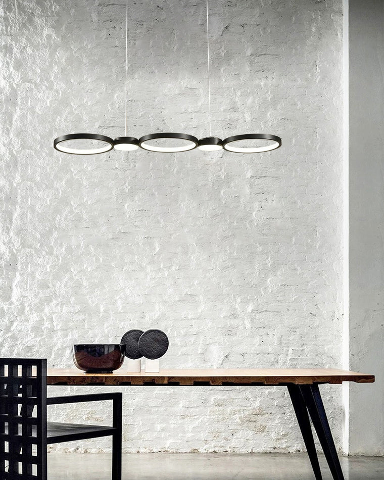 WOMO Multi Circle Linear Pendant Light-WM2765 - Image 8