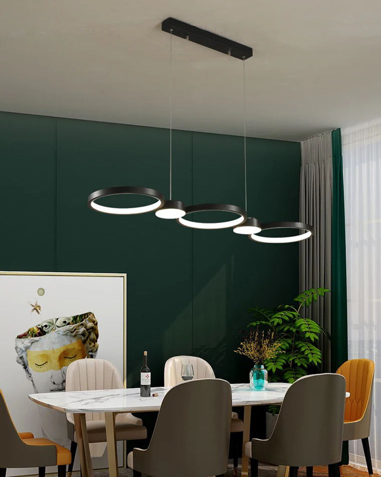 WOMO Multi Circle Linear Pendant Light-WM2765 - Image 9