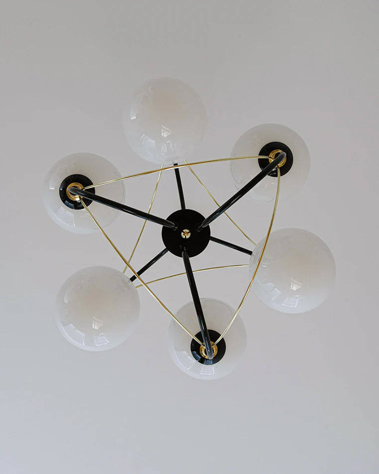 WOMO Mid Century Modern Glass Globe Chandelier-WM2450 - Image 12